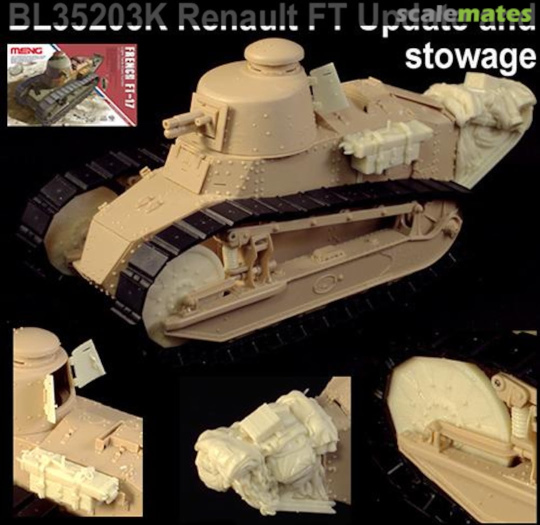 Boxart FRENCH RENAULT FT UPDATE SET AND STOWAGE - MENG BL35203K Blast Models