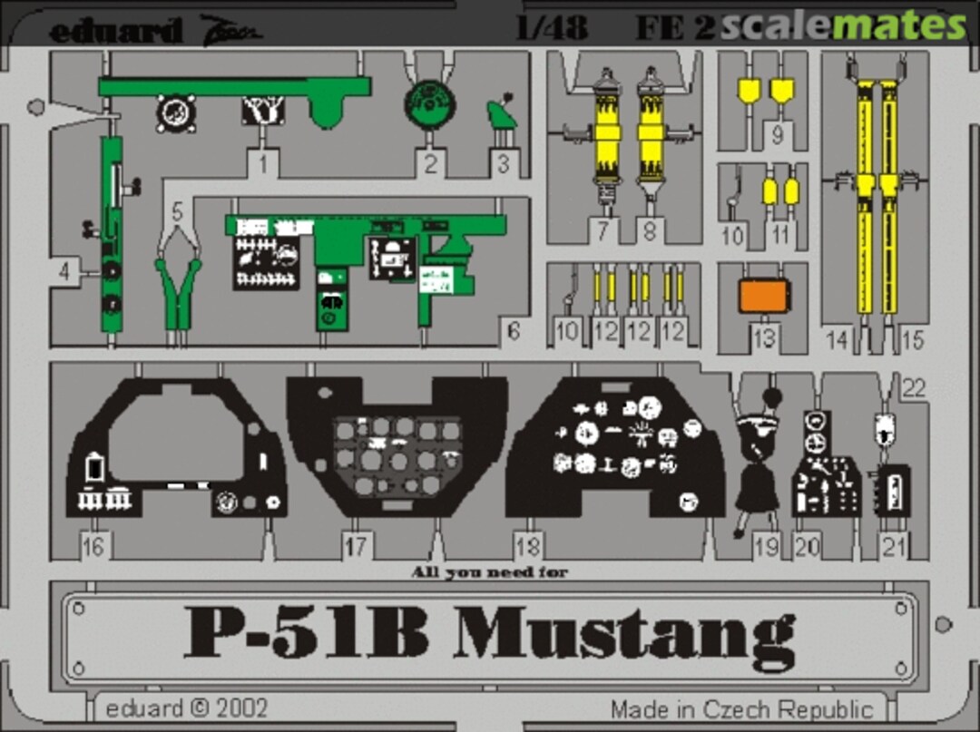 Boxart P-51B Mustang FE219 Eduard