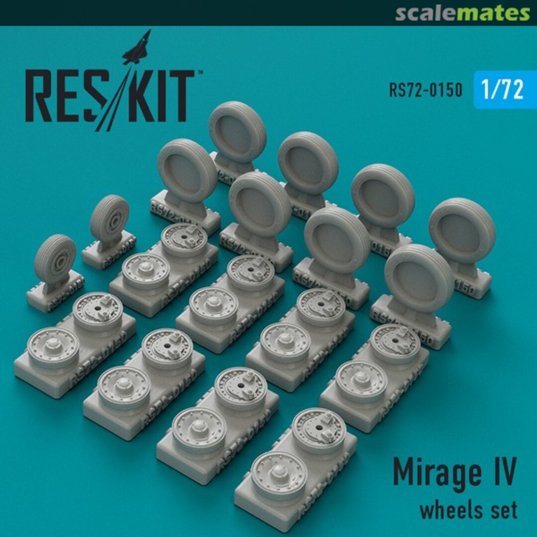 Boxart Mirage IV - wheels set RS72-0150 ResKit