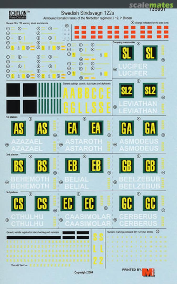 Boxart Stridsvagn 122 Main Battle Tanks T35007 Echelon Fine Details