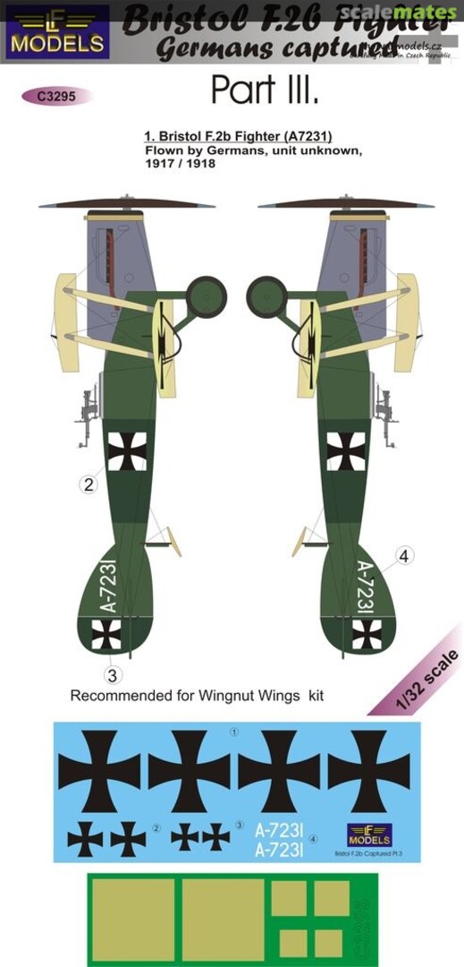 Boxart Bristol F.2b Fighter C3295 LF Models