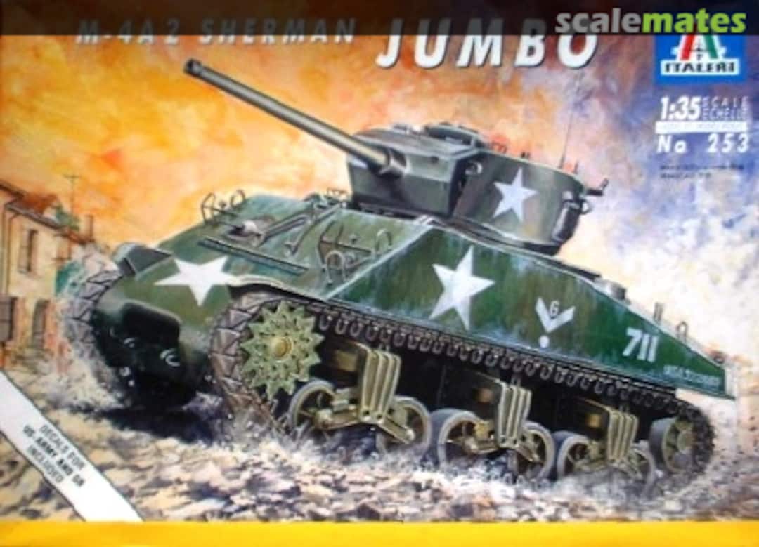 Boxart M4A2 Sherman Jumbo 253 Italeri