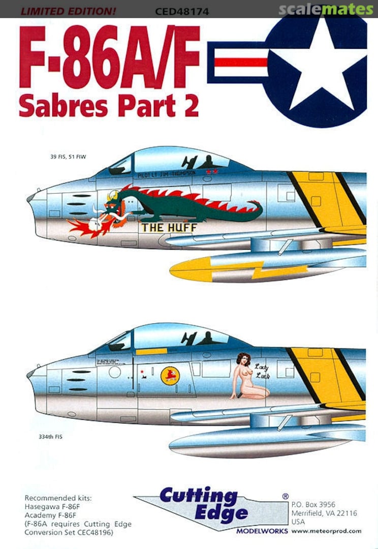 Boxart F-86A/F CED48174 Cutting Edge Modelworks