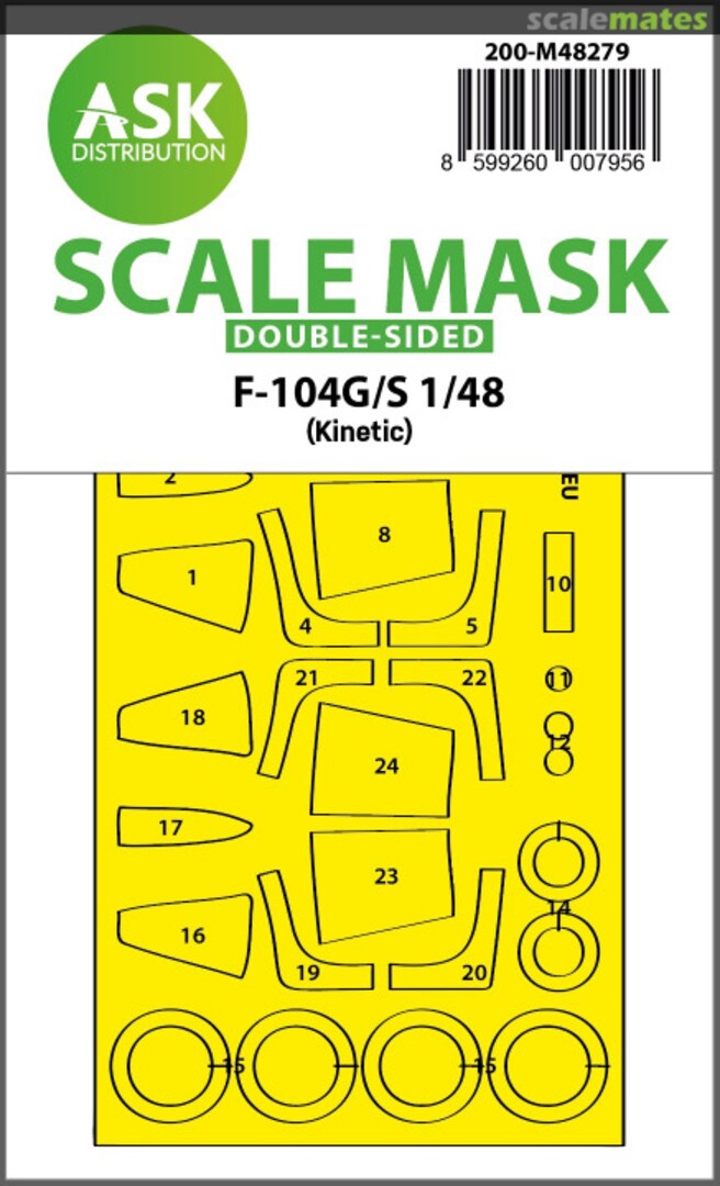 Boxart F-104G/S masks (double sided) 200-M48279 ASK