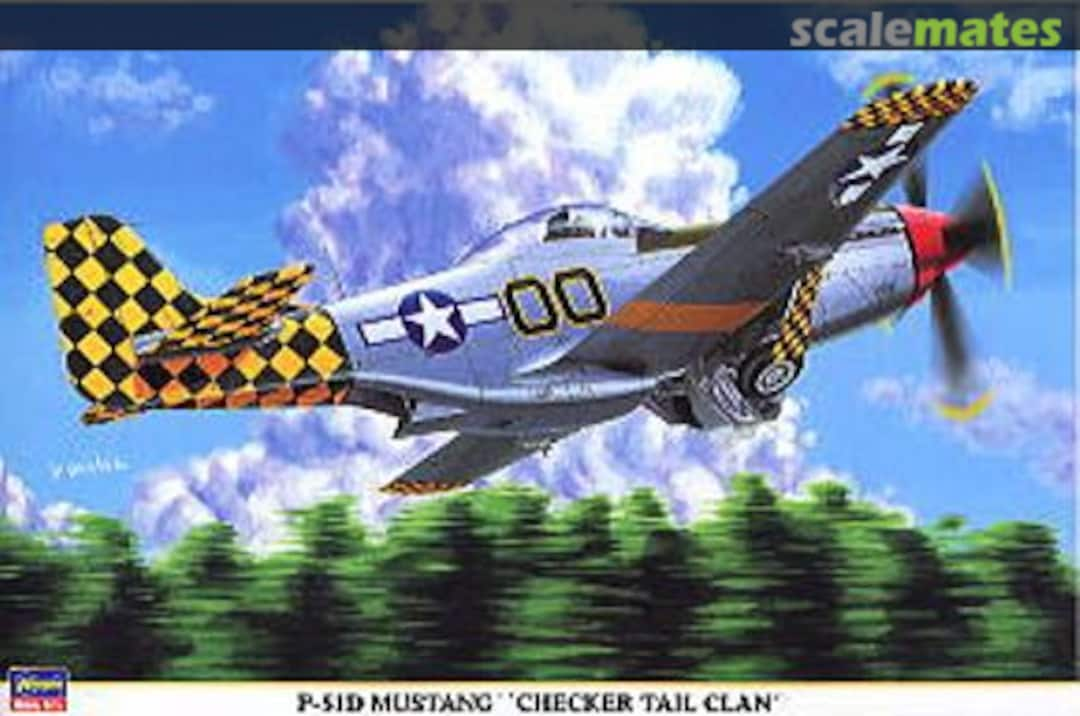 Boxart P-51D Mustang `Checker Tail Clan´ 08141 Hasegawa