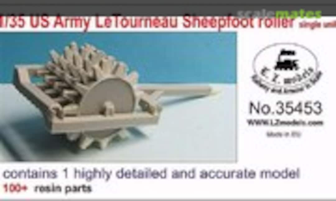 1:35 US Army LeTourneau Sheepfoot roller (L.Z. Models 35453)