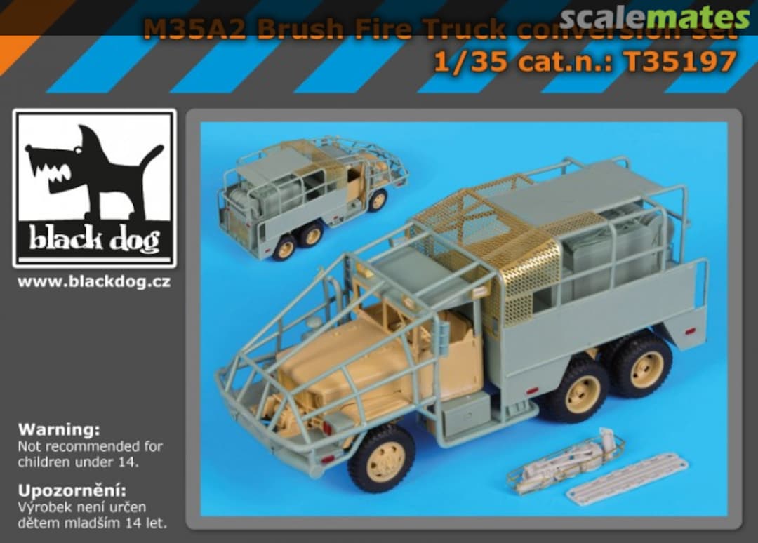 Boxart M35A2 Brush fire truck conversion set T35197 Black Dog