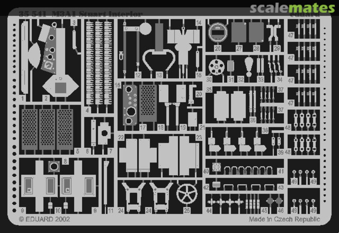 Boxart M-3A1 Stuart interior 35541 Eduard