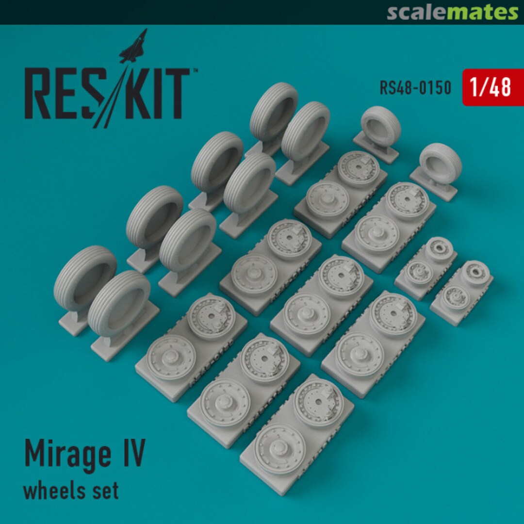 Boxart Mirage IV - Wheels Set RS48-0150 ResKit