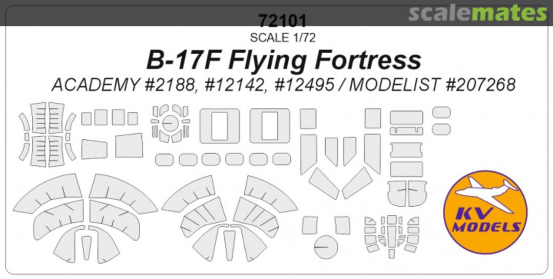 Boxart B-17F Flying Fortress 72101 KV Models