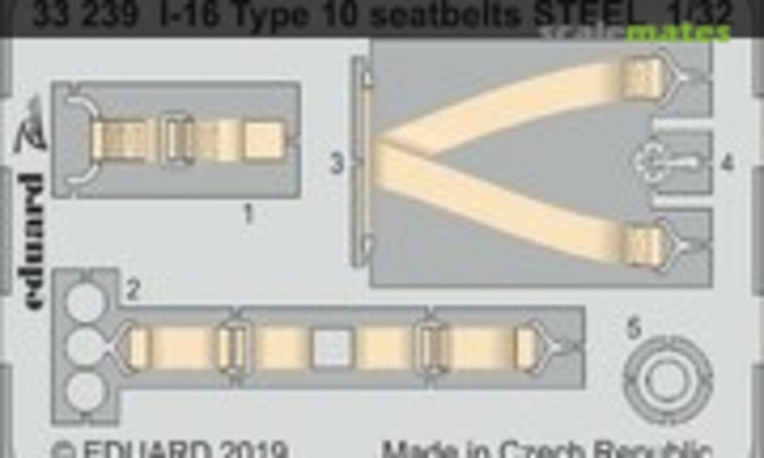 1:32 I-16 Type 10 seatbelts STEEL (Eduard 33239)