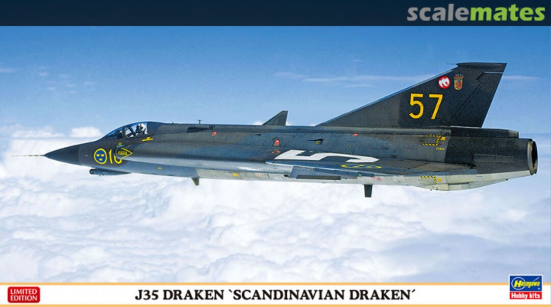 Boxart J35 Draken `Scandinavian Draken´ 02330 Hasegawa