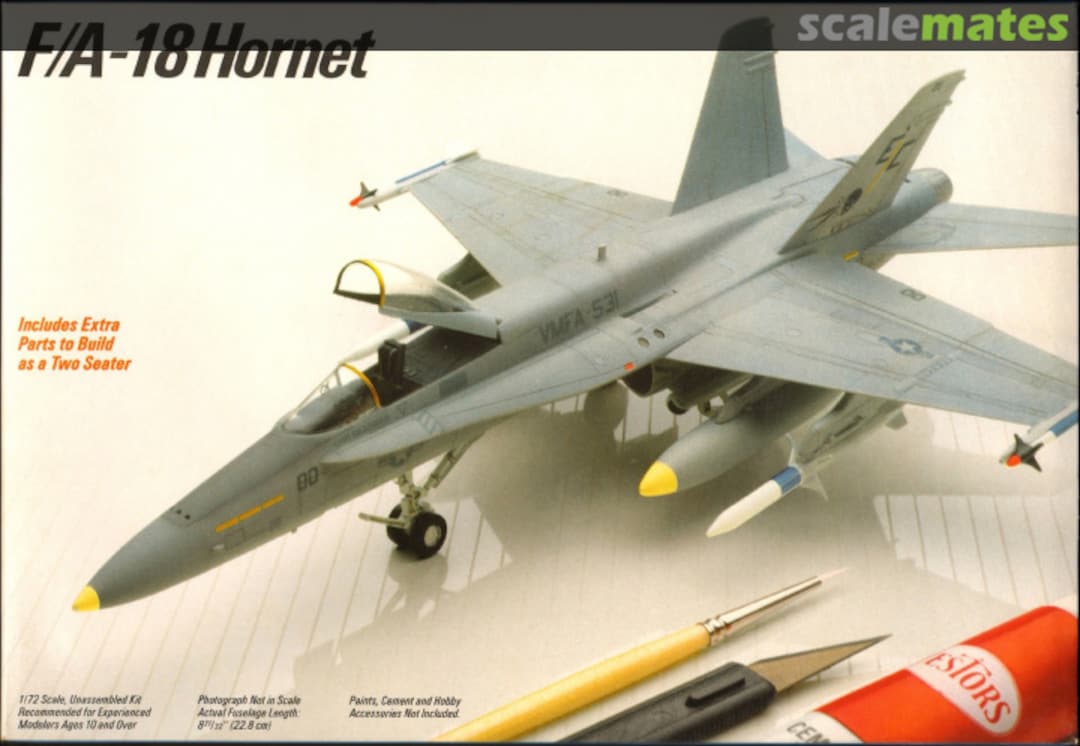 Boxart F/A-18 Hornet 628 Testors