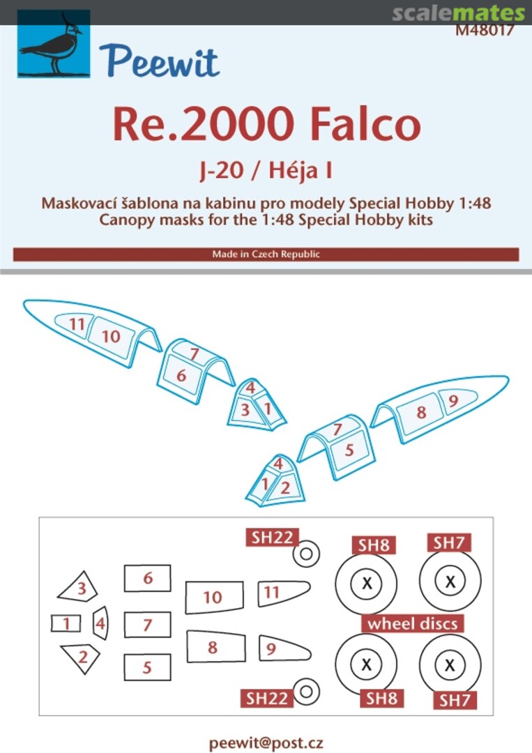 Boxart Reggiane Re.2000 Falco/J-20/Héja I M48017 Peewit