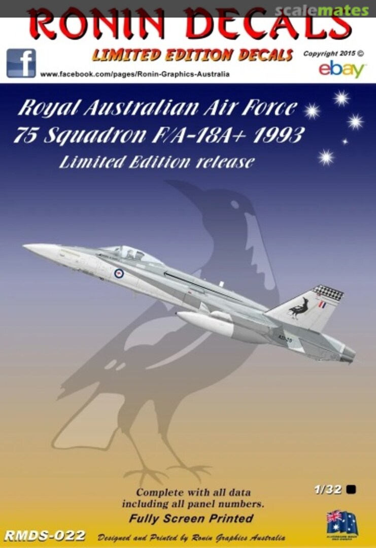 Boxart RAAF F/A-18A Hornet RMDS-022 Ronin Decals