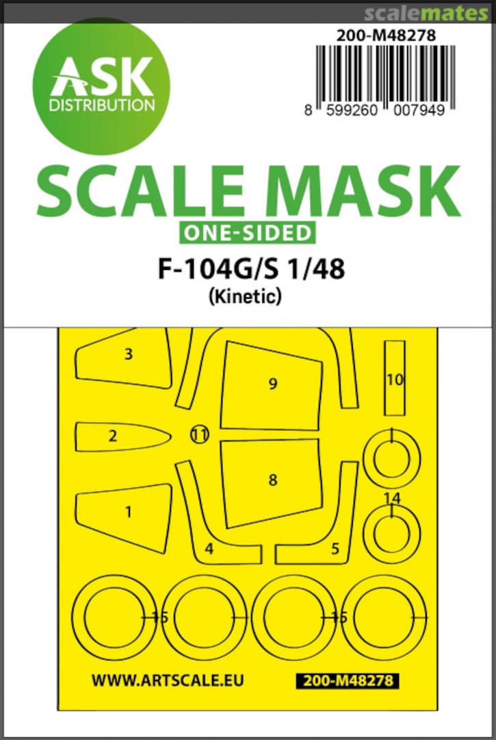 Boxart F-104G/S masks 200-M48278 ASK