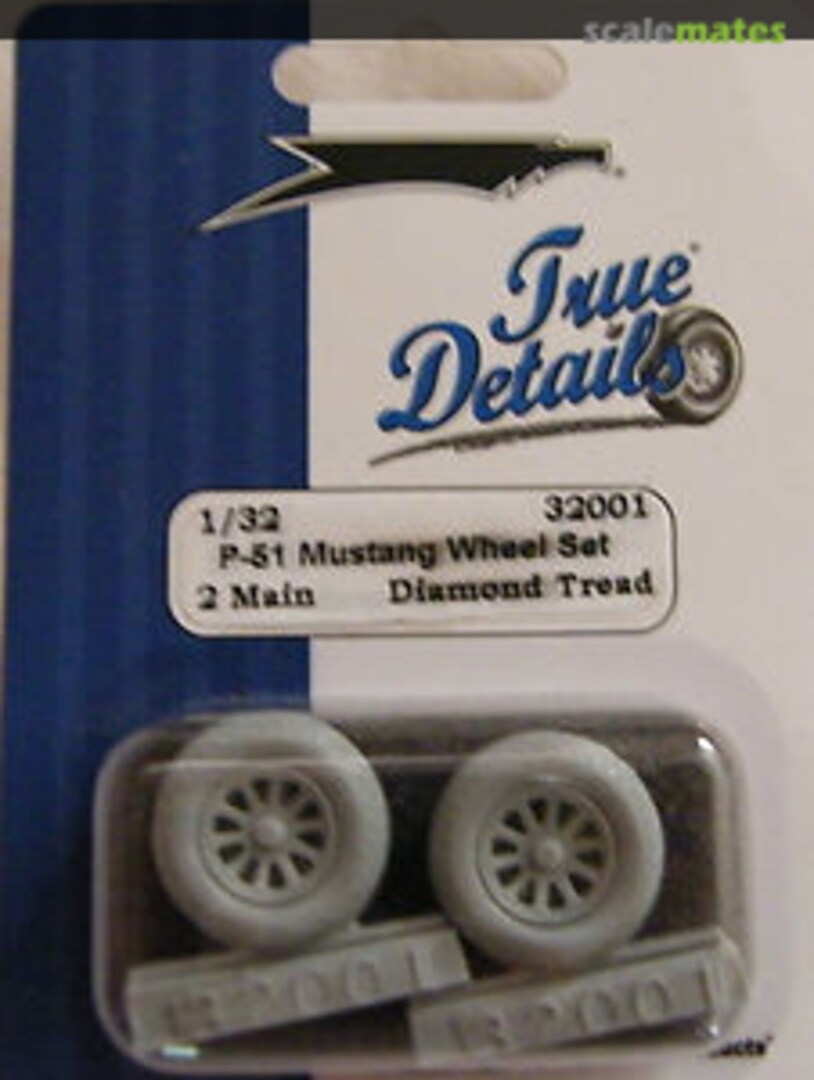 Boxart P-51 Mustang Wheel Set 32001 True Details