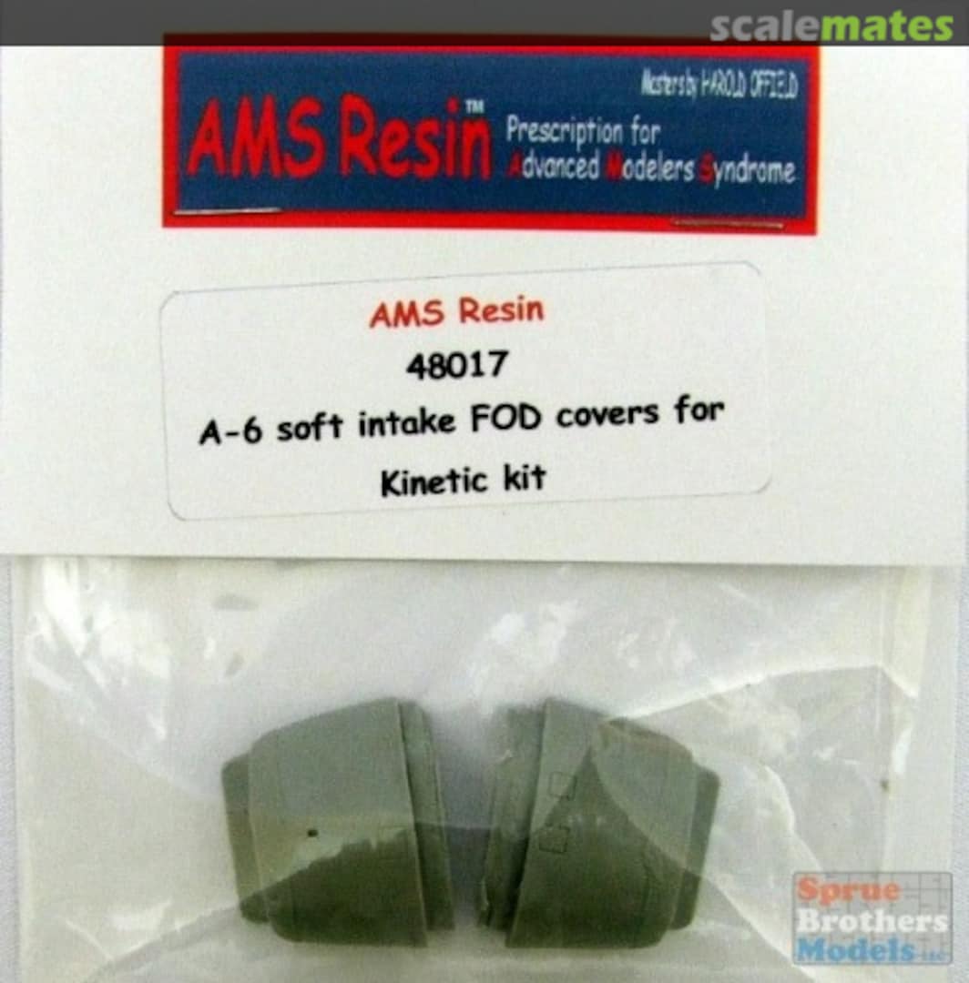 Boxart A-6 Intruder Soft Intake FOD Covers 48017 AMS Resin