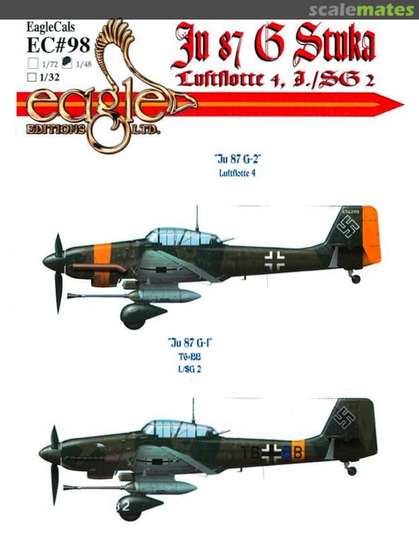 Boxart Ju 87 G Stuka EagleCals EC48-98 Eagle Editions