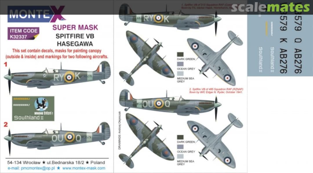 Boxart Spitfire Mk Vb K32337 Montex