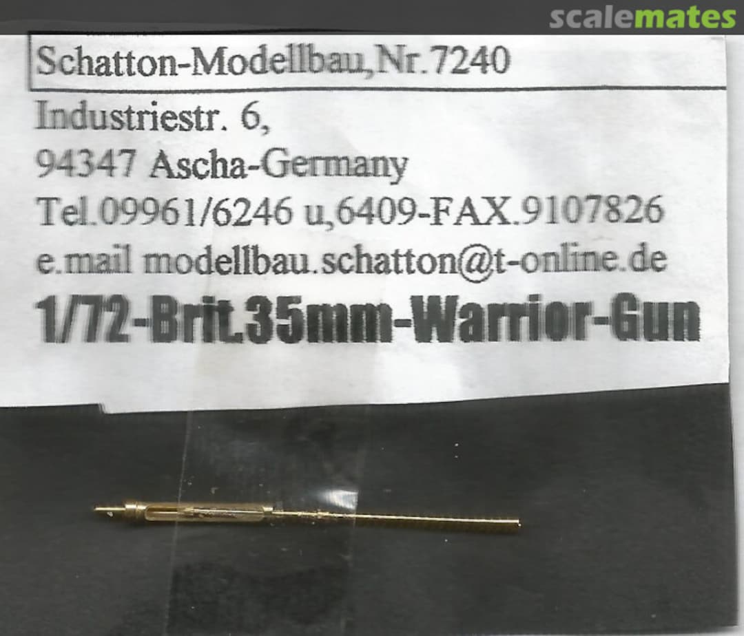 Boxart Brit.35mm-Warrior-Gun 7240 Schatton Modellbau