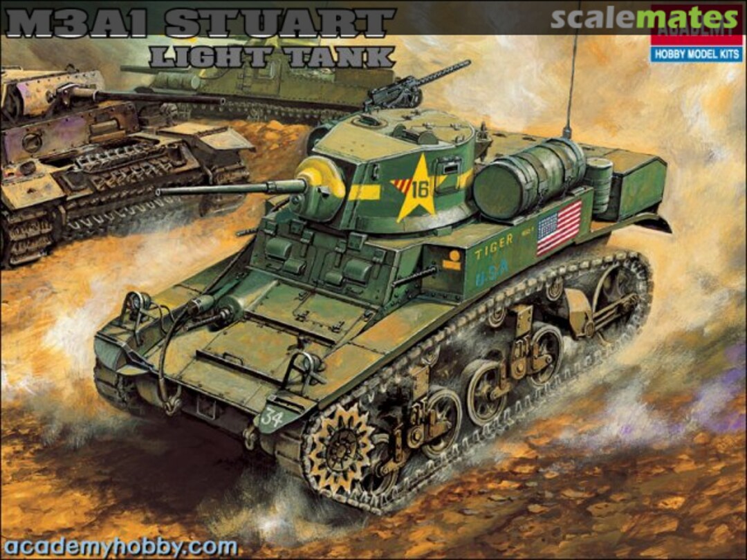 Boxart M3A1 Stuart 1398 Academy