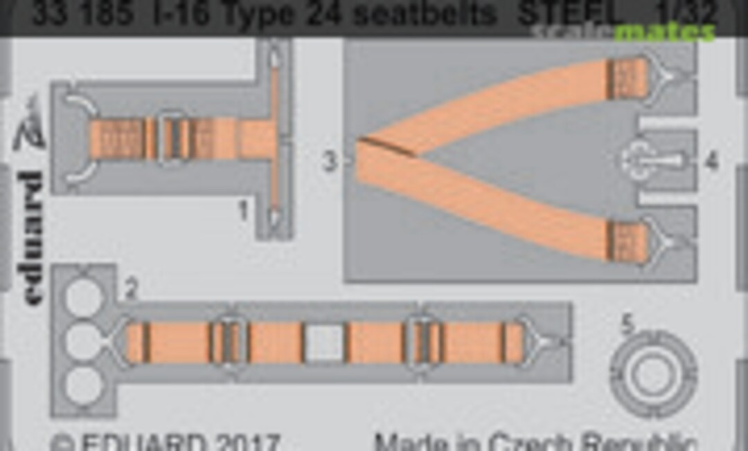 1:32 I-16 Type 24 seatbets STEEL ICM (Eduard 33185)