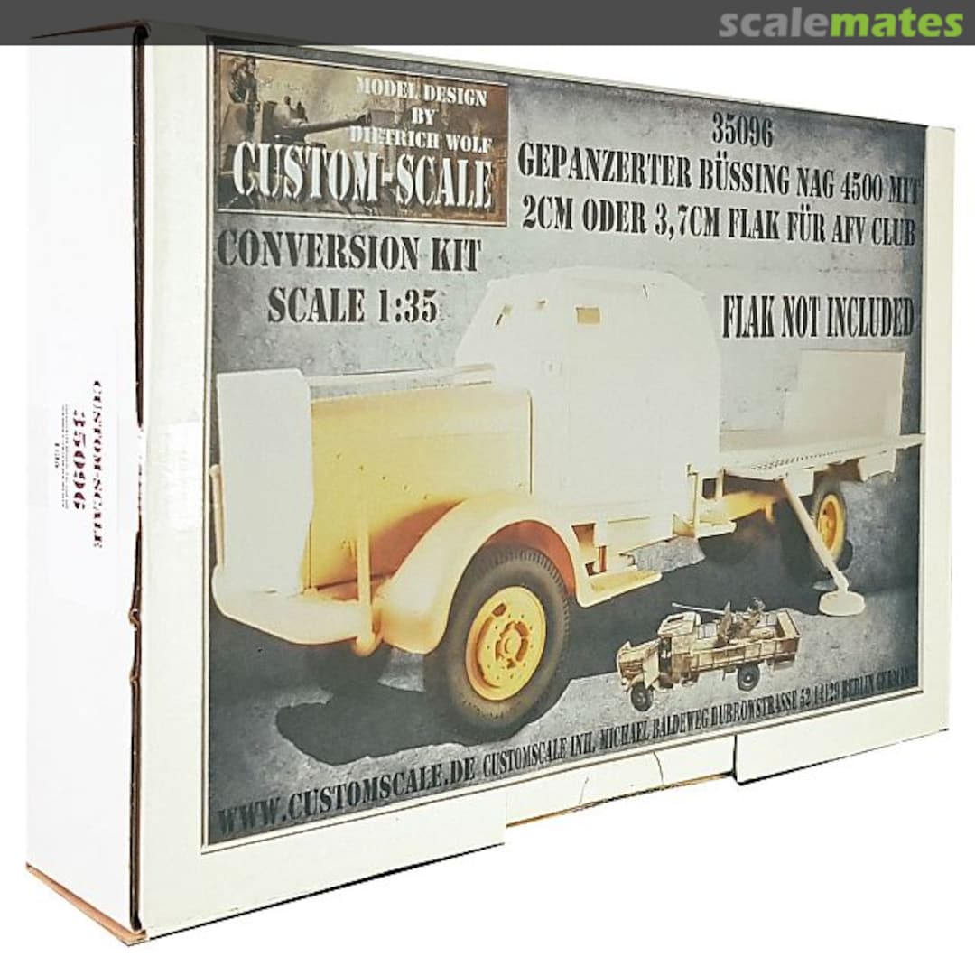 Boxart Gepanzerter Büssing NAG 4500A für FlaK 35096 Custom-Scale