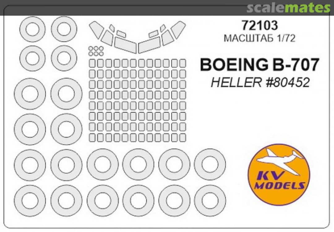 Boxart Boeing B-707 72103 KV Models