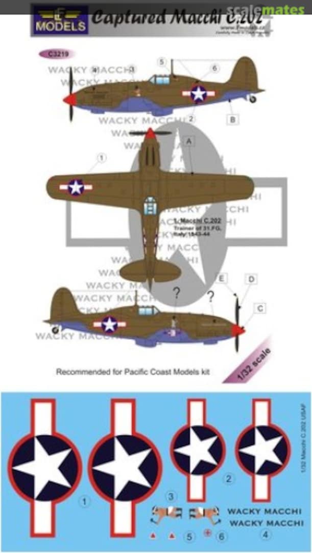 Boxart Captured Macchi C.202 C3219 LF Models