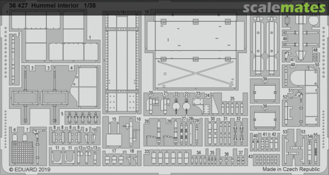 Boxart Hummel interior TAMIYA 36427 Eduard