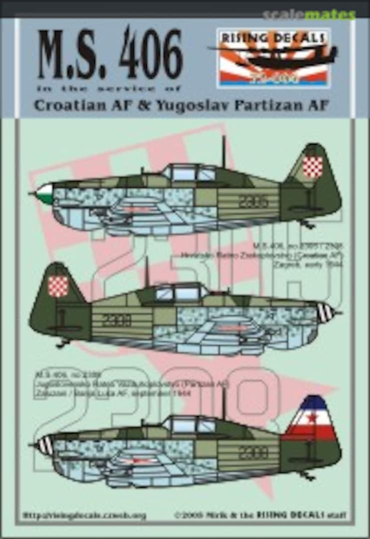 Boxart Morane-Saulnier 406 72-004 Rising Decals