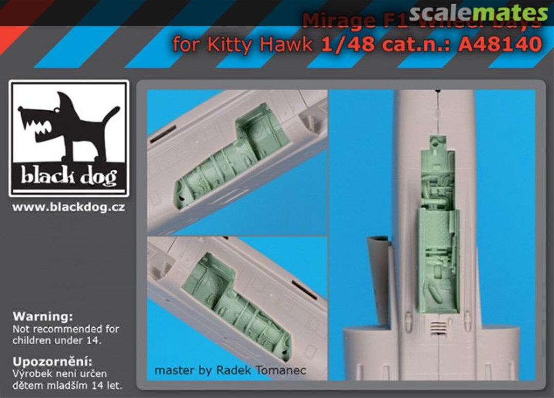 Boxart Mirage F1 Wheel Bays A48140 Black Dog