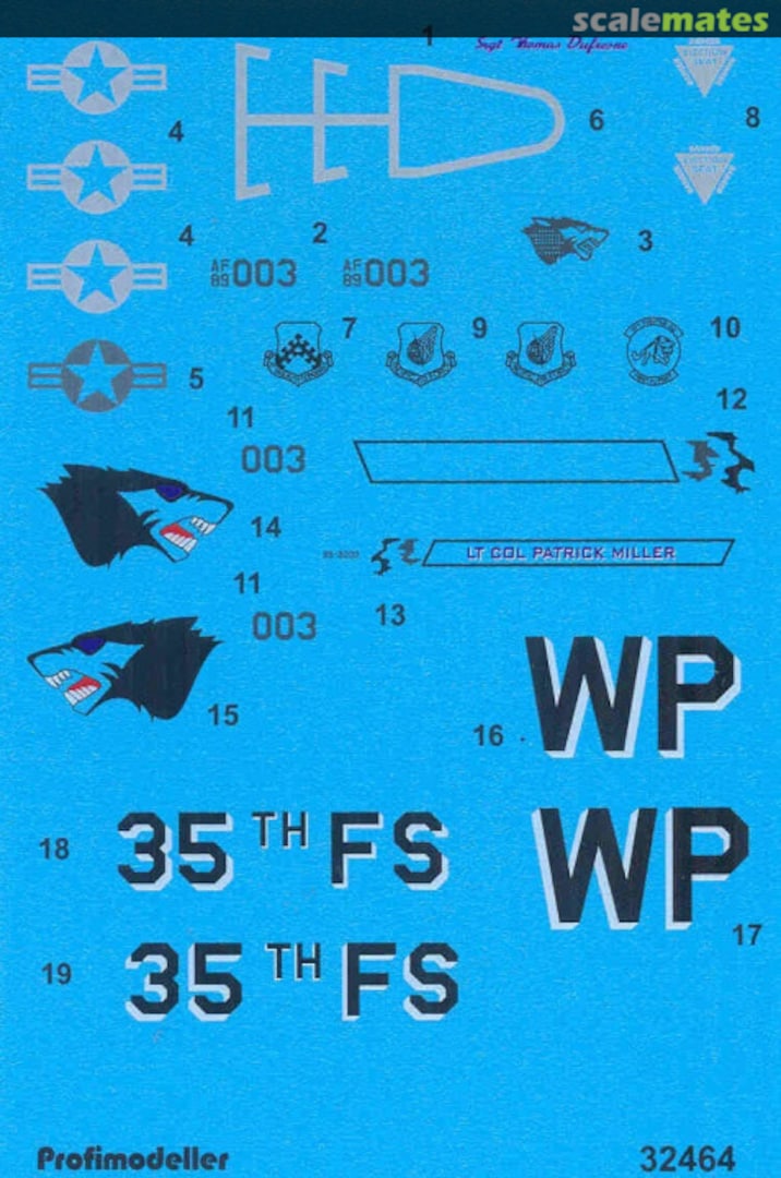 Boxart F-16CG (Block 40E) AB Kunsan 32464 Profimodeller