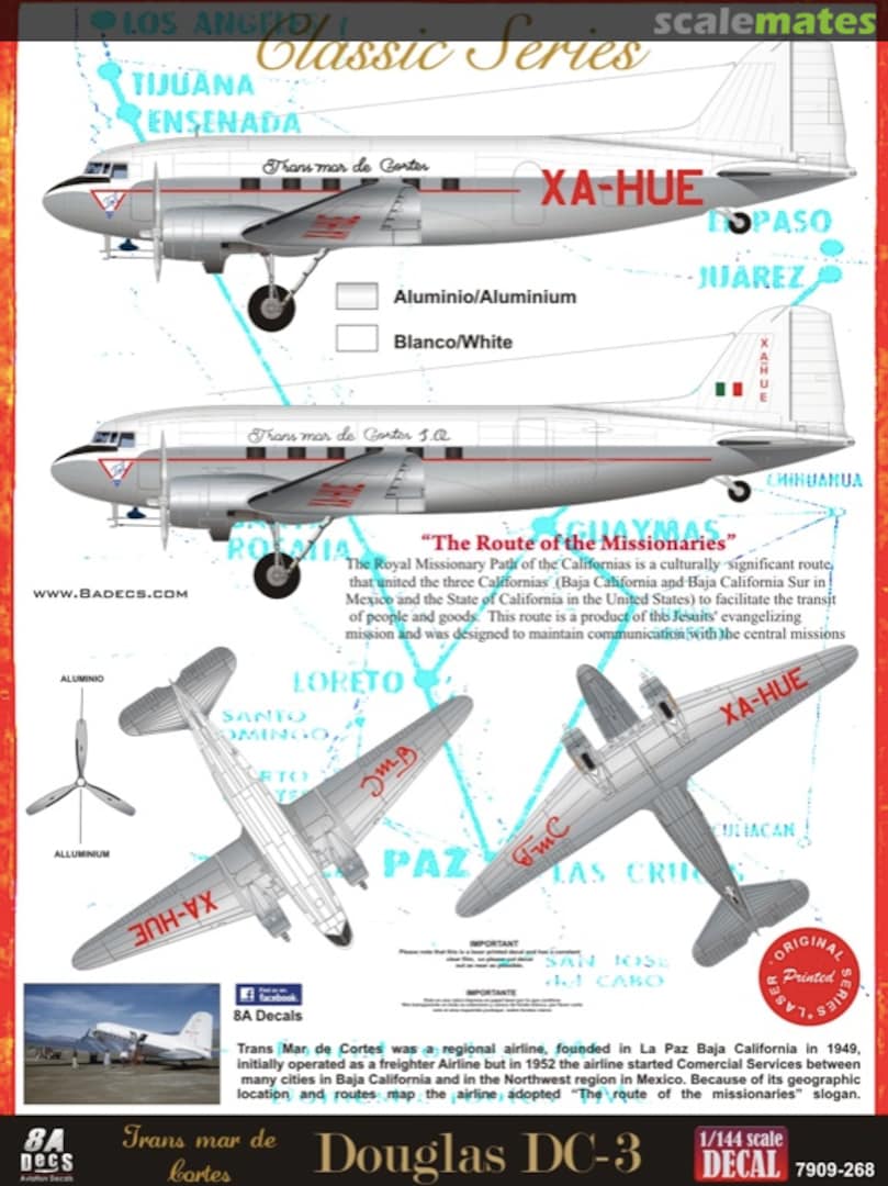 Boxart TRANS MAR DE CORTES DC-3 7909-268-48 8aDecs