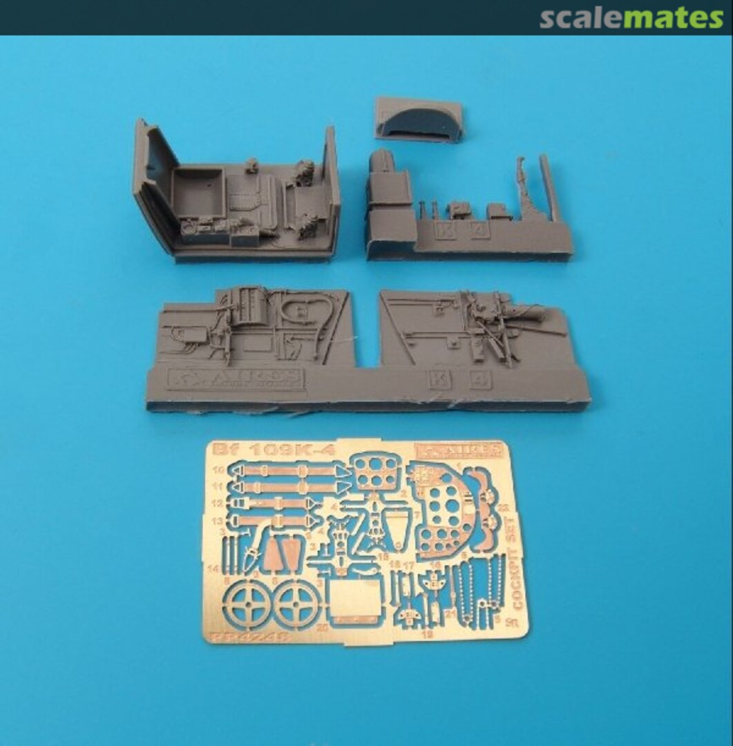 Boxart Messerschmitt Bf 109K-4 cockpit set – NEW TOOL 4248 Aires