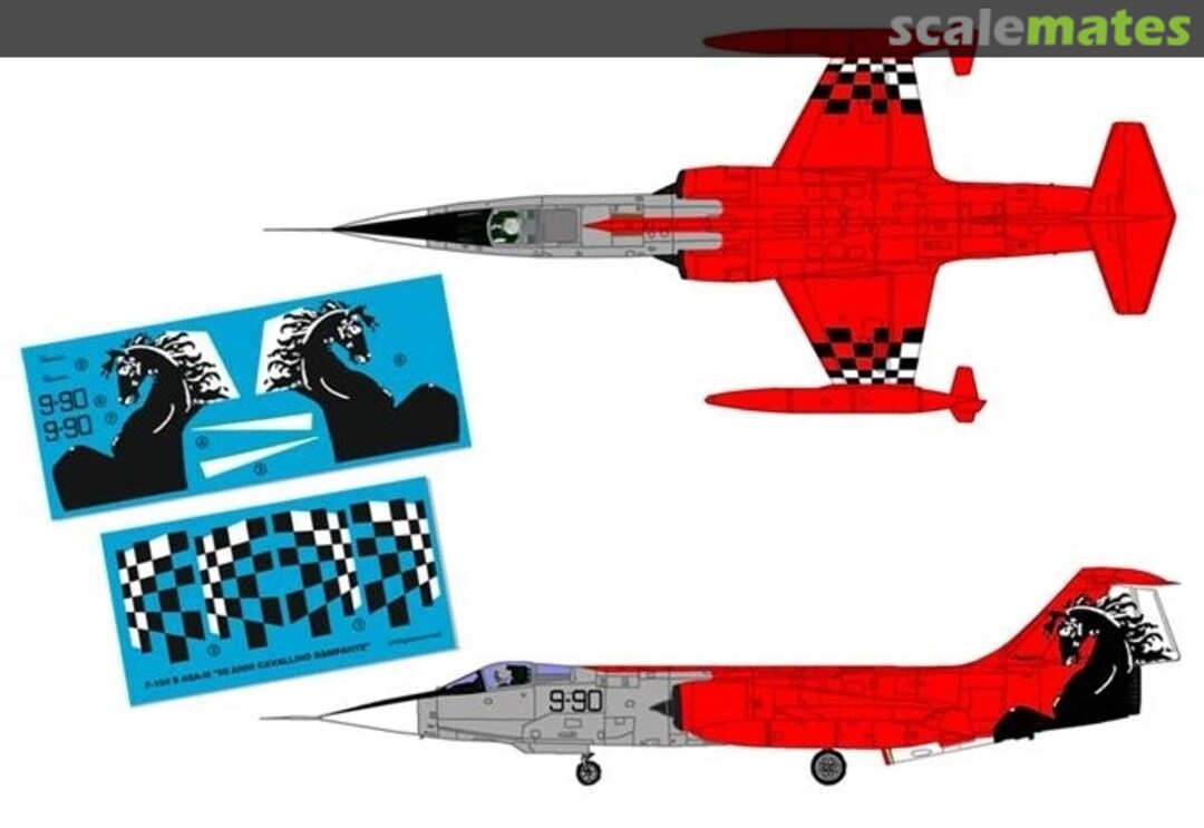 Boxart F-104S ASA-M '90 Anni Cavallino Rampante' DMSC-72007 DM Special Color