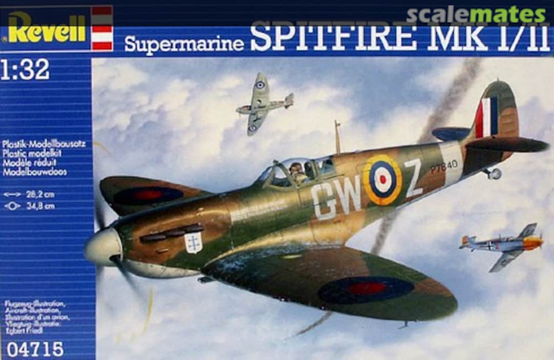 Boxart Supermarine Spitfire Mk I/II 04715 Revell