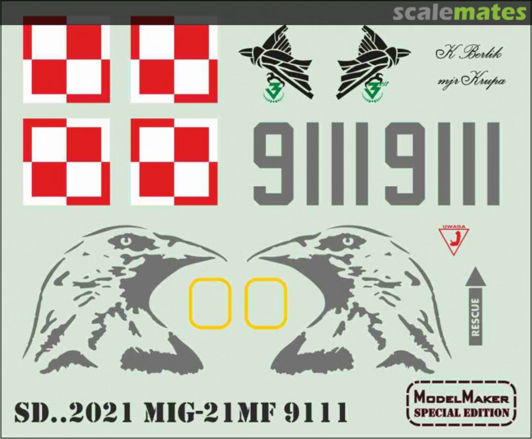 Contents MiG-21MF 9111 SD322021 ModelMaker