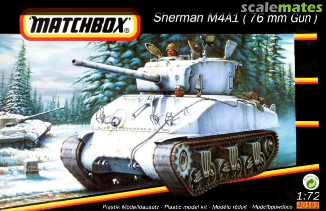 Boxart Sherman M4A1 (76 mm Gun) 40181 Matchbox