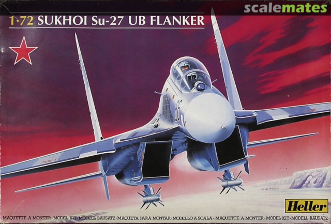 Boxart Sukhoi Su-27 UB Flanker 80371 Heller