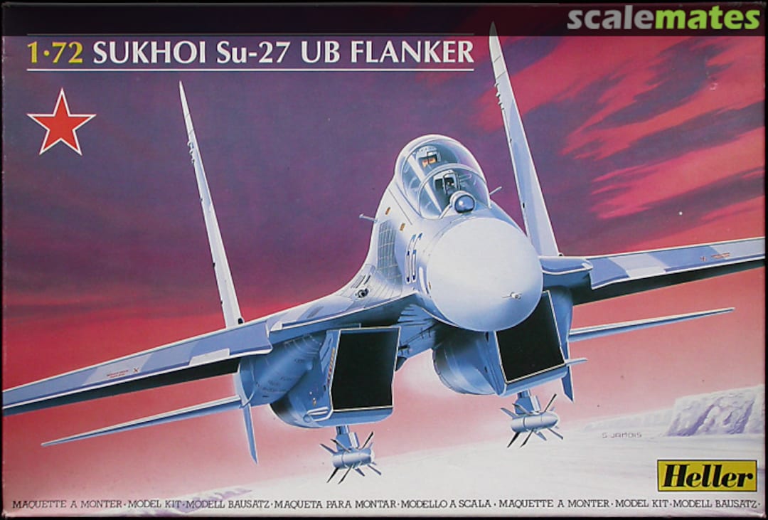 Boxart Sukhoi Su-27 UB Flanker 80371 Heller