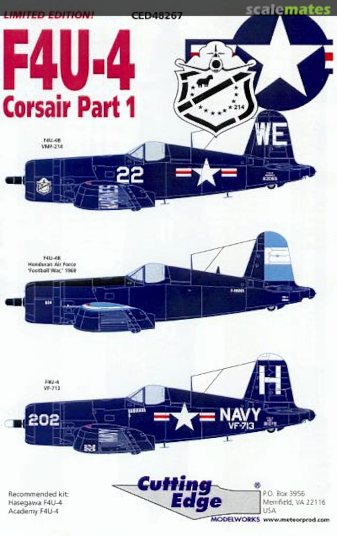 Boxart F4U-4 Corsair Part 1 CED48267 Cutting Edge Modelworks