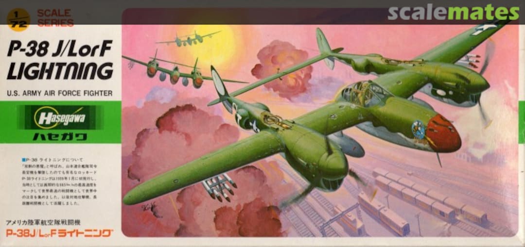 Boxart Lockheed P-38J/L or F Lightning C10 Hasegawa