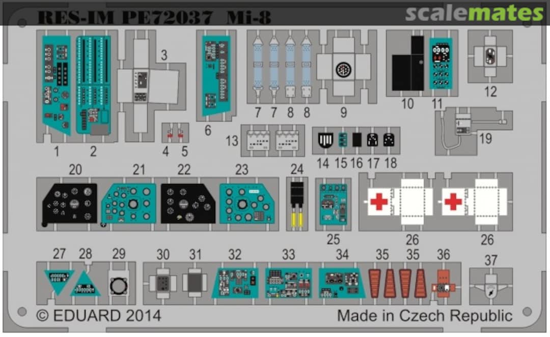 Boxart Mil Mi-8 Hip PE72037 RES-IM