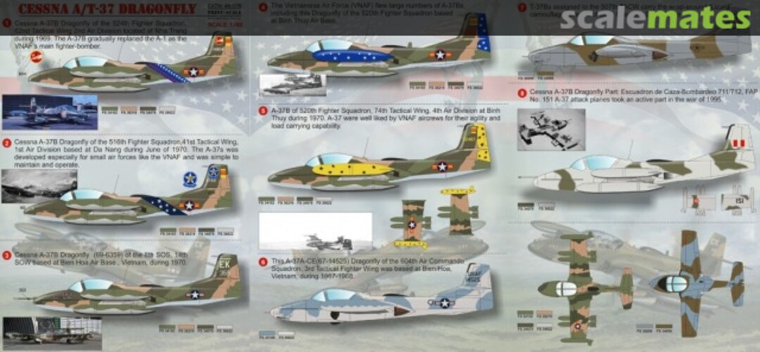 Boxart Cessna A/T-37 Dragonfly 48-076 Print Scale