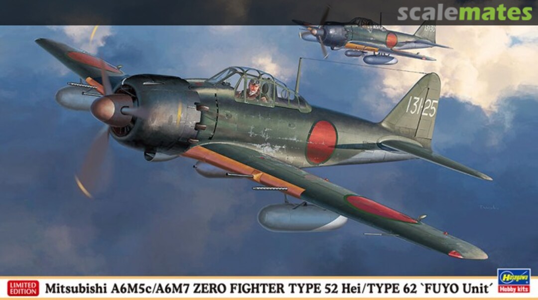 Boxart Mitsubishi A6M5c/A6M7 Zero Type 52 Hei/Type 62 `Fuyo Unit´ 07448 Hasegawa