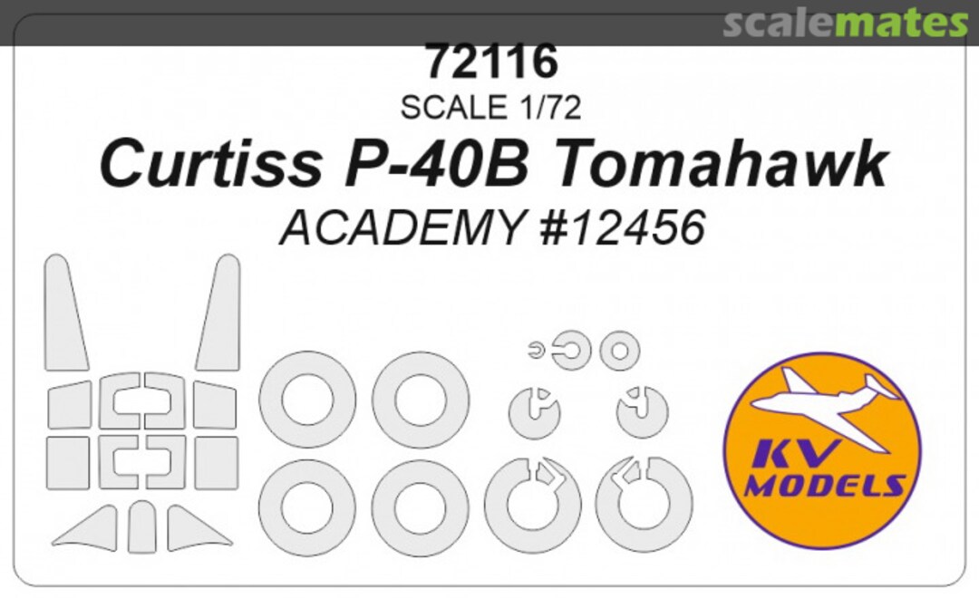 Boxart Curtiss P-40B Tomahawk 72116 KV Models