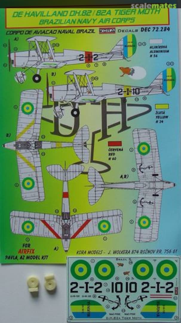 Boxart De Havilland DH.82/82A Tiger Moth DEC72284 Kora Models