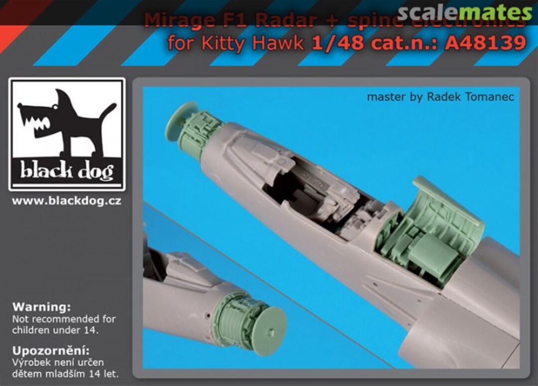 Boxart Mirage F1 Radar + Spine Electronics A48139 Black Dog